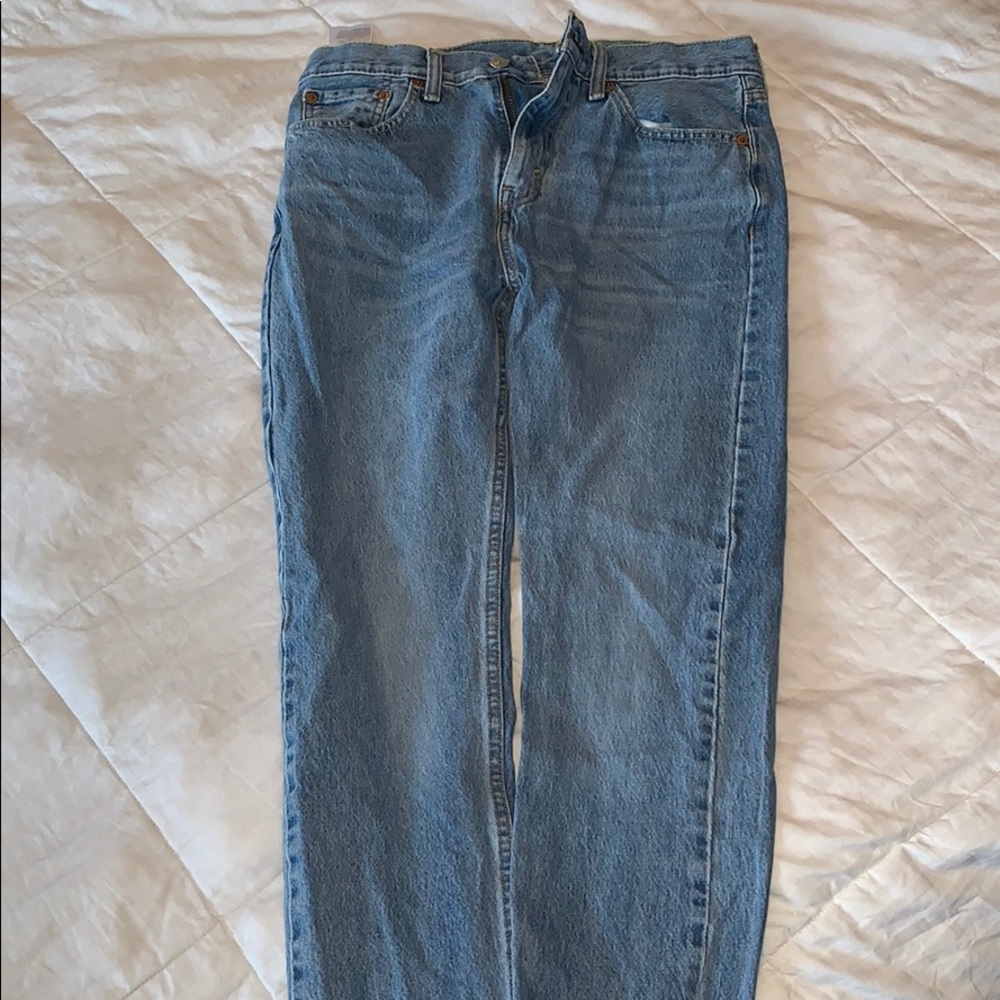 Slim straight jeans